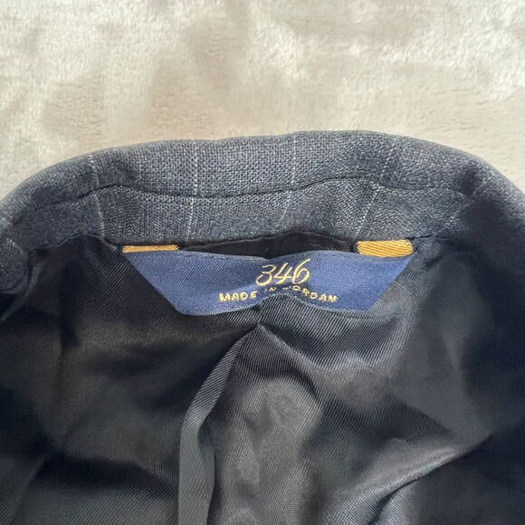 Brooks Brothers 346 Blazer Mens 48R Grey Pinstripe Two Button Wool Sport Coat - Picture 5 of 15